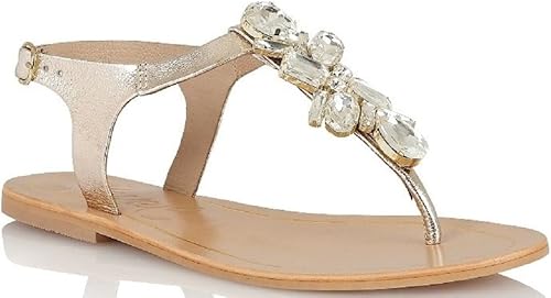 jewelled flat sandals uk