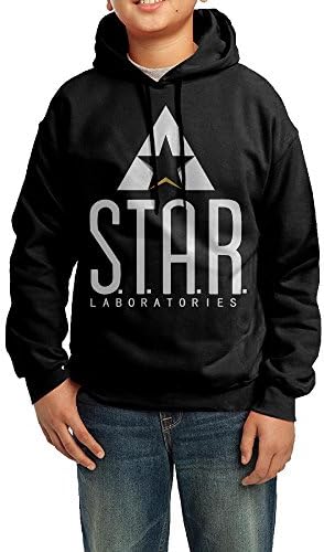 Boys Star Labs - Flash Captain TV Laboratories Logo Hoodie Black