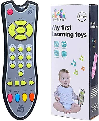 Baby TV Remote Control Learning Toy, for 6 Months+ Baby,My First ...