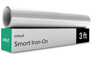 Cricut Smart Iron On, White (13in x 3ft) - HTV Heat Transfer Vinyl - Matless Cutting for Long cuts