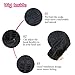 DEYNGS Fashion Short Wavy Wigs With Flat Bangs Natural Black Synthetic Full Wigs For Women None Lace Wigs That Look Real Heat Resistant +Free Wig Cap (BLACK)