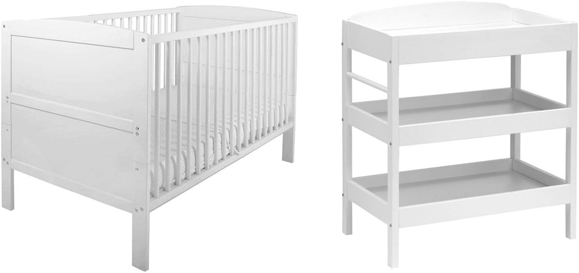 east coast hudson cot bed white