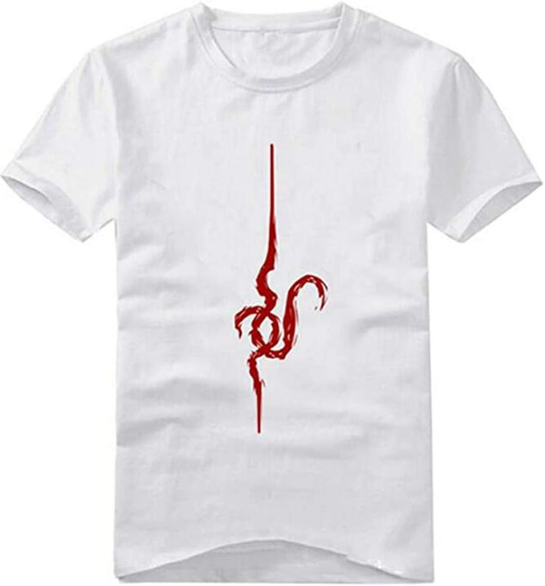 Poetic WalkSuper Anime Mens Womens Costume Unisex Costume White Top Cosplay Tshirt Tee
