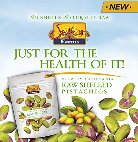 SETTON FARMS NATURALLY RAW SHELLED PISTACHIOS, NO SHELL, NON-GMO PROJECT VERIFIED, CERTIFIED GLUTEN FREE, VEGAN AND KOSHER, HEART HEALTHY SNACK, 5 OZ. (ALSO PERFECT FOR MAKING DUBAI CHOCOLATE)