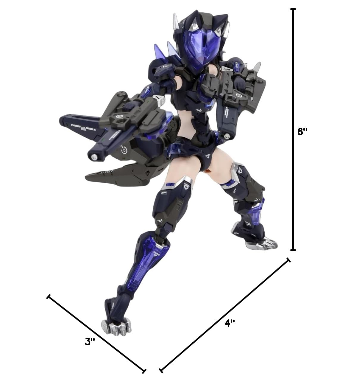 HiPlay Nuke Matrix Plastic Model Kits: Cyber Forest Fantasy Girls, F.O.X Long Range Striker Unit, Vivienne Hyh, Mecha Musume, Anime Style 1:12 Scale Collectible Action Figures (60049)