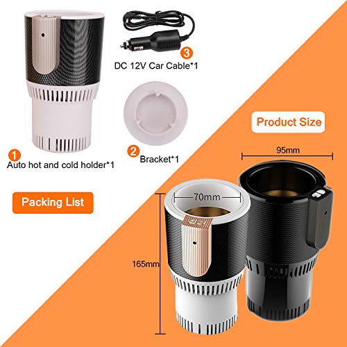 Car Coffee Warmer Car Cup Warmer Cooler 2-In-1 Heating Smart Temperature Control Electric Mug Holder Car Tumbler Holder For Commuter/Traveler/Road Tripper/Recreation - Thumbnail 6