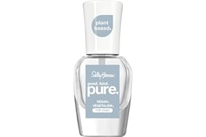 Sally Hansen Good. Kind. Pure. Nail Polish Top Coat | Plant-Based, Vegan, 16-Free Formula | Clear Nail Polish