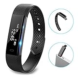 Fitness tracker watch, Hembeer V1 Smart Band with Step Tracker, Pedometer Bluetooth Bracelet Activity Tracker/ Sleep Monitor, Calories Track Sweatproof Health Band for iPhone & Android phones