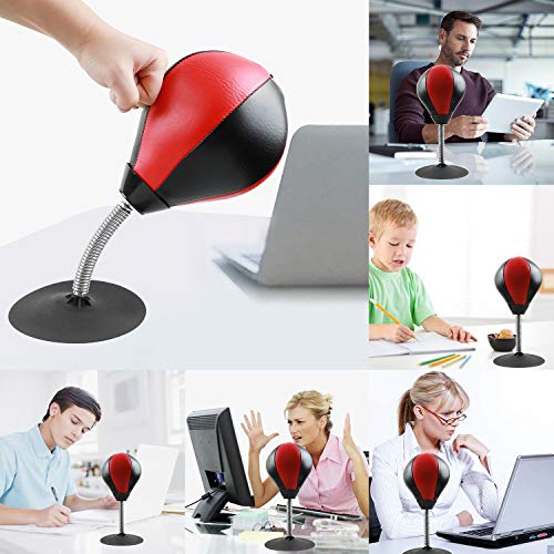 image for Bioamy Stress Buster Desktop Punching Bag with Pump Desk Speed Bag wit