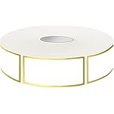 600 Golden Border Removable Freezer Labels Water Oil Resistant with Perforation Line for Food Containers Jars Pantry Organization (Ink Quick-Dry,1” x 2”)
