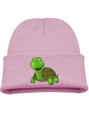 Cartoon Turtle Animal Kid's Hats Winter Funny Soft Knit Beanie Cap, Unisex