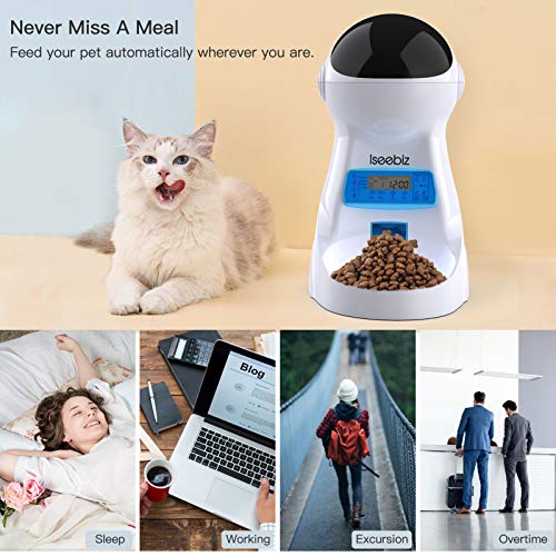 Automatic Pet Feeder, Cat Dog Food Dispenser 3 Liter Hopper