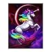 Auxsoul 5D DIY Crystal Diamond Rhinestone Painting Embroidery Cross Stitch Kit Home Decor Size 30X40 cm/11.8x15.7 inch (Dream Catcher) (Unicorn)