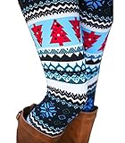 Sarin Mathews Womens Autumn Winter Snowflake Graphic Print Stretch Legging Pants