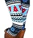 Sarin Mathews Womens Autumn Winter Snowflake Graphic Print Stretch Legging Pants
