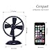 Desk Fan Mini USB Table Fan for Kids(2 Speed,Super Light,Very Safety,5 Inch)(Black)