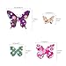 DECOWALL DW-1201 38 Colourful Butterflies Kids Wall Stickers Wall Decals Peel and Stick Removable Wall Stickers for Kids Nursery Bedroom Living Room d?cor