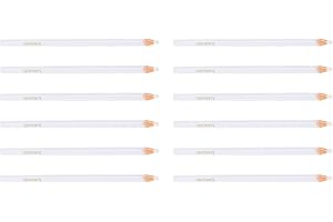 Gadpiparty 12pcs Grease Pencil White, China Marker, Peel-off Marker Pen No-Cut Wax Crayon Multi-Purpose Fabric for Sewing Tai