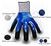 Waterproof Work Gloves, Cut Resistant Gloves, Double Coating Superior Grip Durable for Kitchen Fishing Cleaning Garden Construction Car Multi-Purpose.