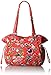 Vera Bradley Women's Cotton Glenna Satchel Purse, Coral Floral, One Size
