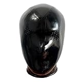 GREEFEI Black Latex Micropores Hood Mask,Rubber