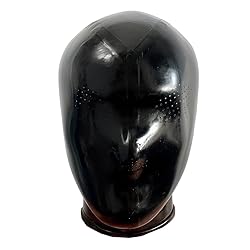 Black Latex Micropores Hood Mask,Rubber Masks with