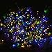 Dolucky Solar String Lights, 72ft 200LED 8Modes Solar Powered String Lights, Waterproof LED Solar Lights String Outdoor for Fence Balcony Holiday Party(Multicolor, 2 Pack)