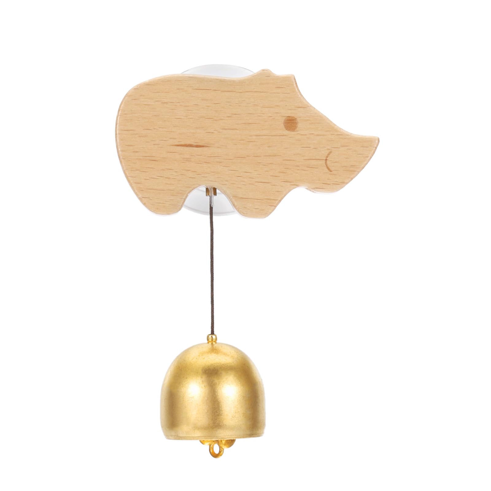 PATIKIL Shopkeepers Bell, Wood Door Chime Hanging Door Bell Jingle Bells Animal Metal Doorbell with Suction Cup for Door Opening Business When Entering Decoration,cattle