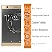 [2-Pack] Xperia XA1 Ultra Tempered Glass Screen Protector, Zeking 9H Hardness [Anti Scratch][Anti-Fingerprint] Bubble Free, Lifetime Replacement Warranty