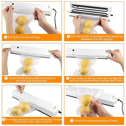 image for Vacuum Sealer Machine, AOFU Vacuum Sealing System for Food, Portable C