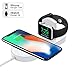 Apple Watch Charger, iWatch Charger, iPhone Wireless Charger, Ultra-thin 2 in 1 Qi Wireless Charging Pad Stand for Apple Watch Series 1/2/3 iPhone X iPhone 8/8Plus Samsung Galaxy Note Samsung