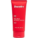 Duradry Deodorizing Body Wash for Women and Men - Odor control, Deep Cleansing, Nourishes, and Moisturizes Skin, Made with Natural Ingredients - Aqua Fragrance, 6 Fl Oz