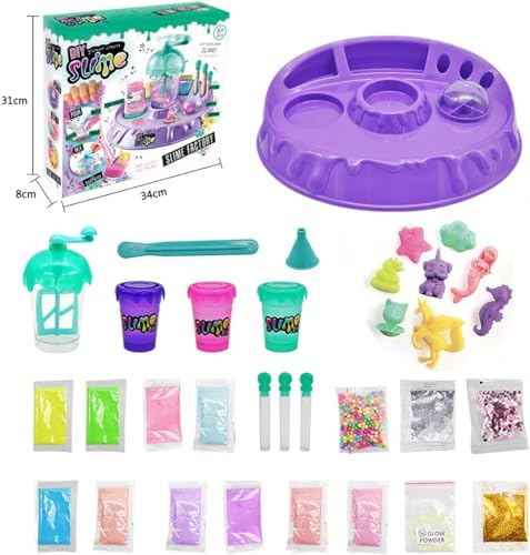 Last page® Slime Kit for Girls, DIY Classic Slime Toy, Suitable for girls aged 6 to 12, stress-relieving toys, children's party gifts, interesting and creative toy sets