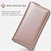 RFID 36 Credit Card Holder Large Wallet Leather for Women Multi Card Lots Protector Organizer Purse (Rose Gold)