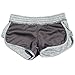 LETSQK Women's Sexy Yoga Booty Pilates Terry Running Sports Shorts Heathergrey M