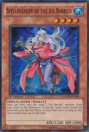 Yu-Gi-Oh! - Spellbreaker of the Ice Barrier (HA03-EN048) - Hidden Arsenal 3 - 1st Edition - Super Rare