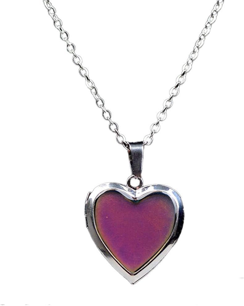LH1028 Temperature Mood Mood Color Necklace Love Heart Box Emotion Necklace