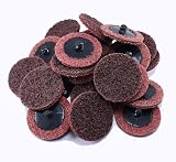2" Black Hawk Red Surface Conditioning Quick Change Discs Medium Prep Pad - 25 Pack