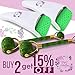 Jade Roller and Ice Roller Facial Massager Set 100% Natural Double Neck Face Roller with Cooling Ice Roller for Healing & Slimming - Helps Reduce Puffiness, Redness, Migraine, Soreness and Pain