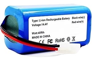 14.4V Li-ion Battery Pack,Compatible for Xiaomi, Compatible for Mijia，Essential G1 MJSTG1 Robot Vacuum Cleaner, SKV4136GL H18