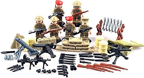 British Armed Forces World War II six body set Custom Minifigure