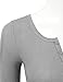 Doublju Fitted Deep V-Neck Ribbed Knit Henley T-Shirt