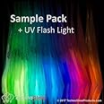 Glow in The Dark & UV Reactive Powder - Multipurpose PRO-Series (Sample Pack, 21 X 10 Grams)
