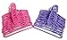 Dori's Boutique Doll Hangers Set of 24 Plastic Hangers 12 Pink and 12 Lavender Fits 18 Inch American Dolls Clothes Doll Accessories