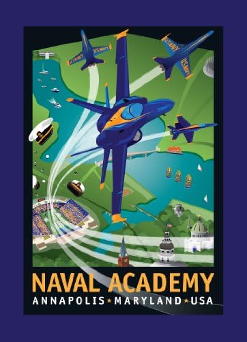 Blue Angels: Naval Academy Card by Joe Barsin, 5x7