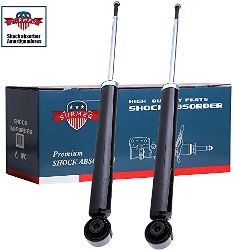 SURMEG Rear Shock Absorbers for 2004-2011 Chevrolet Aveo 2004-2009 Suzuki Swift+ 2005-2008 Chevrolet Aveo5 05-11 Holden Barina 2004-2011 Pontiac Wave G3 343423 (Pack of 2)