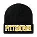 Classic Cuff Beanie Hat - Black Cuffed Football Winter Skully Hat Knit Toque Cap (Pittsburgh)
