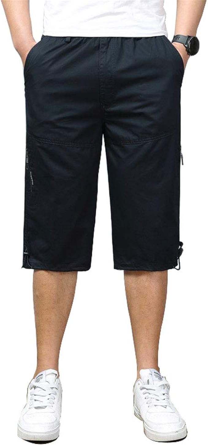 full elastic cargo shorts