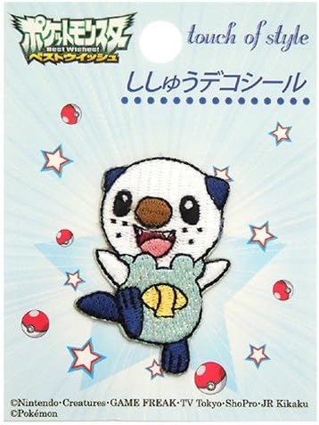 Amazon ポケットモンスター ミジュマル 刺繍デコシール 再剥離タイプ ポケモンキャラクターグッズ通販 シール ステッカー ホビー