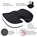 Coccyx Seat Cushion , Helps with Tailbone Sciatica Back Pain Relief, Cushion for Office Chair Car Seat Wheelchair - Black